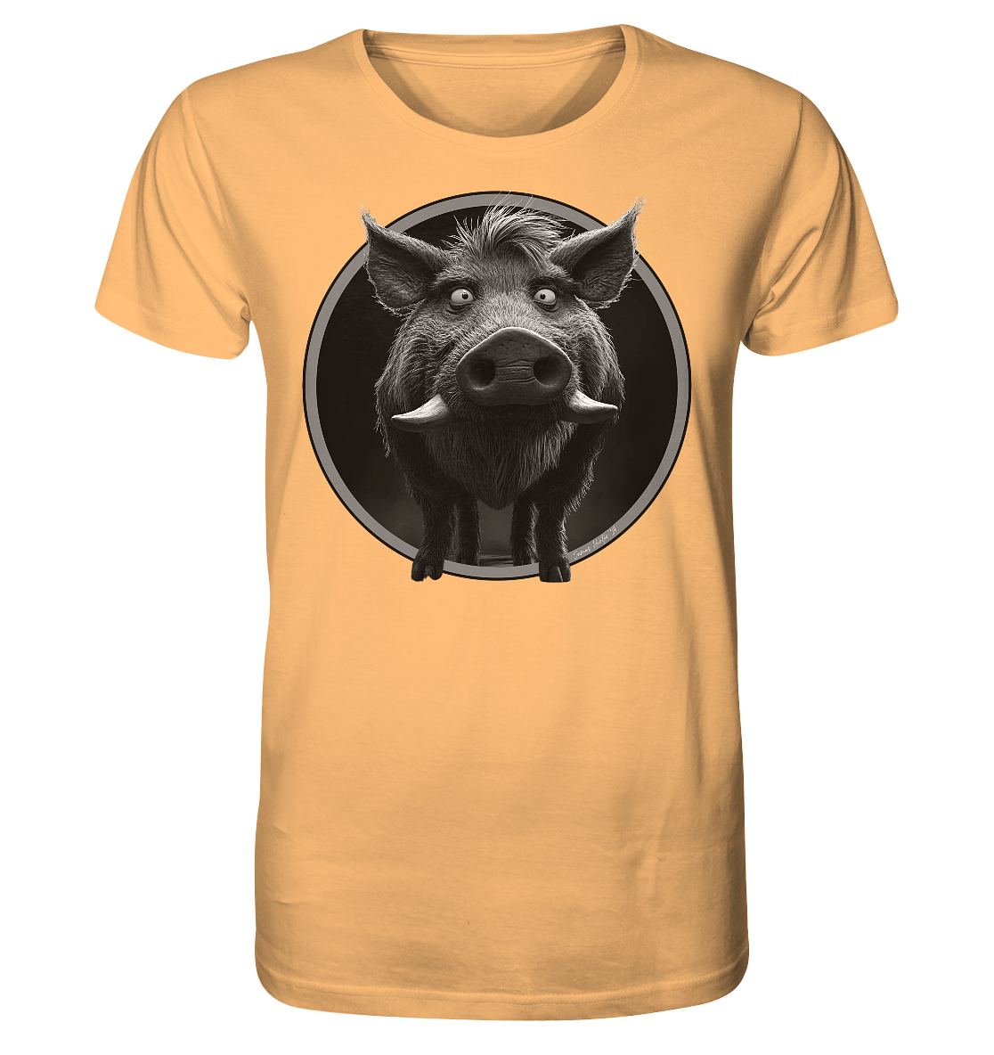 Caricature de sanglier - T-shirt bio