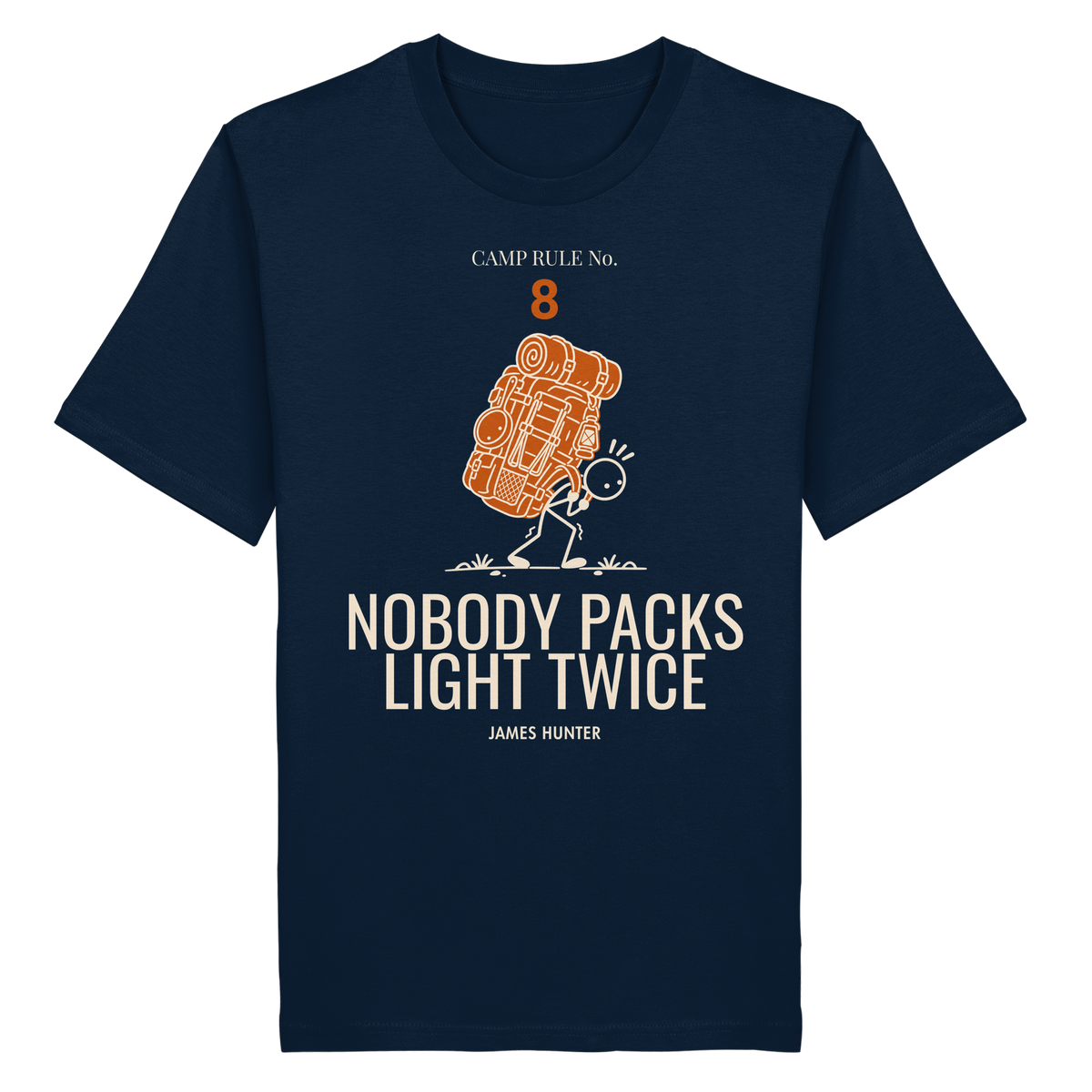 Rule 08 — Nobody Packs Light Twice - Organic Shirt