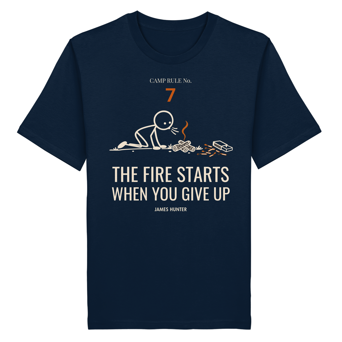 Rule 07 — The Fire Starts When You Give Up - Organic Shirt