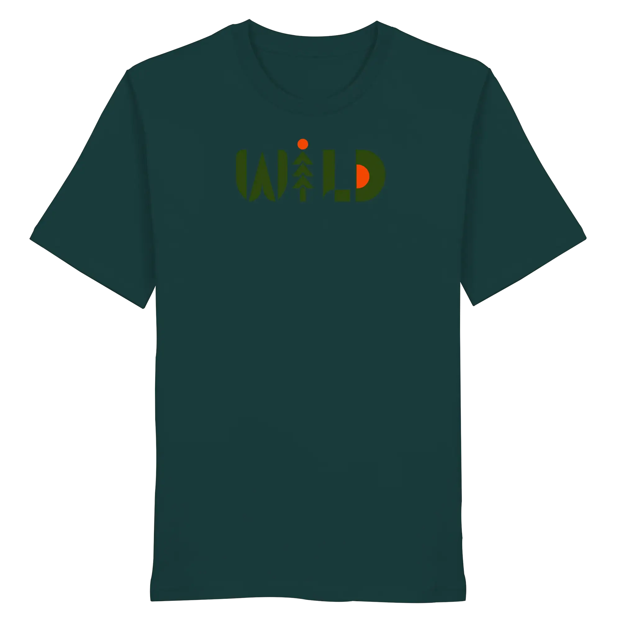 Wild Outdoor Apparel – Retro Pine & Rising Sun Print - Organic Shirt