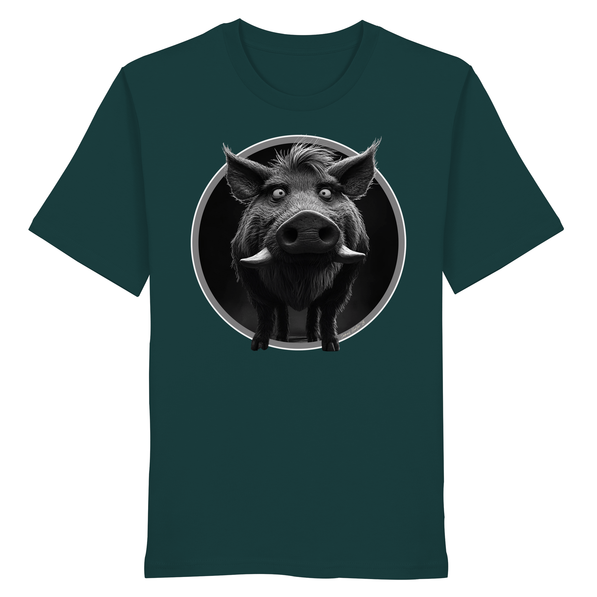 Caricature de sanglier - T-shirt bio