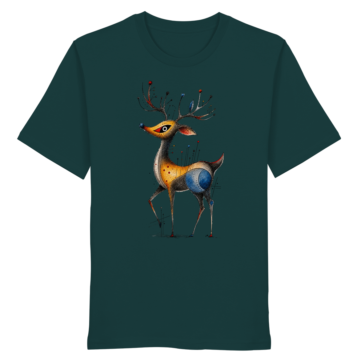 Surreal Stag — Art Collection Organic T-Shirt No. 11