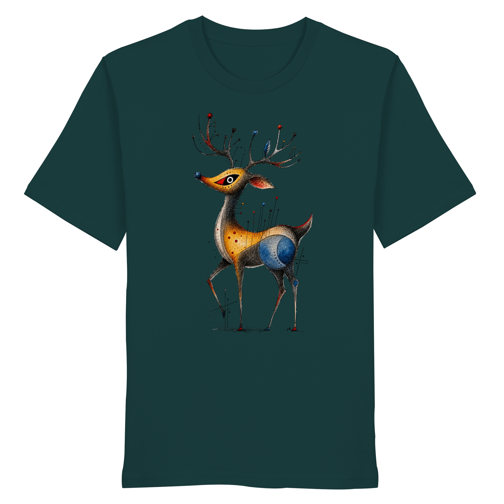 Surreal Stag — Art Collection Organic T-Shirt No. 11