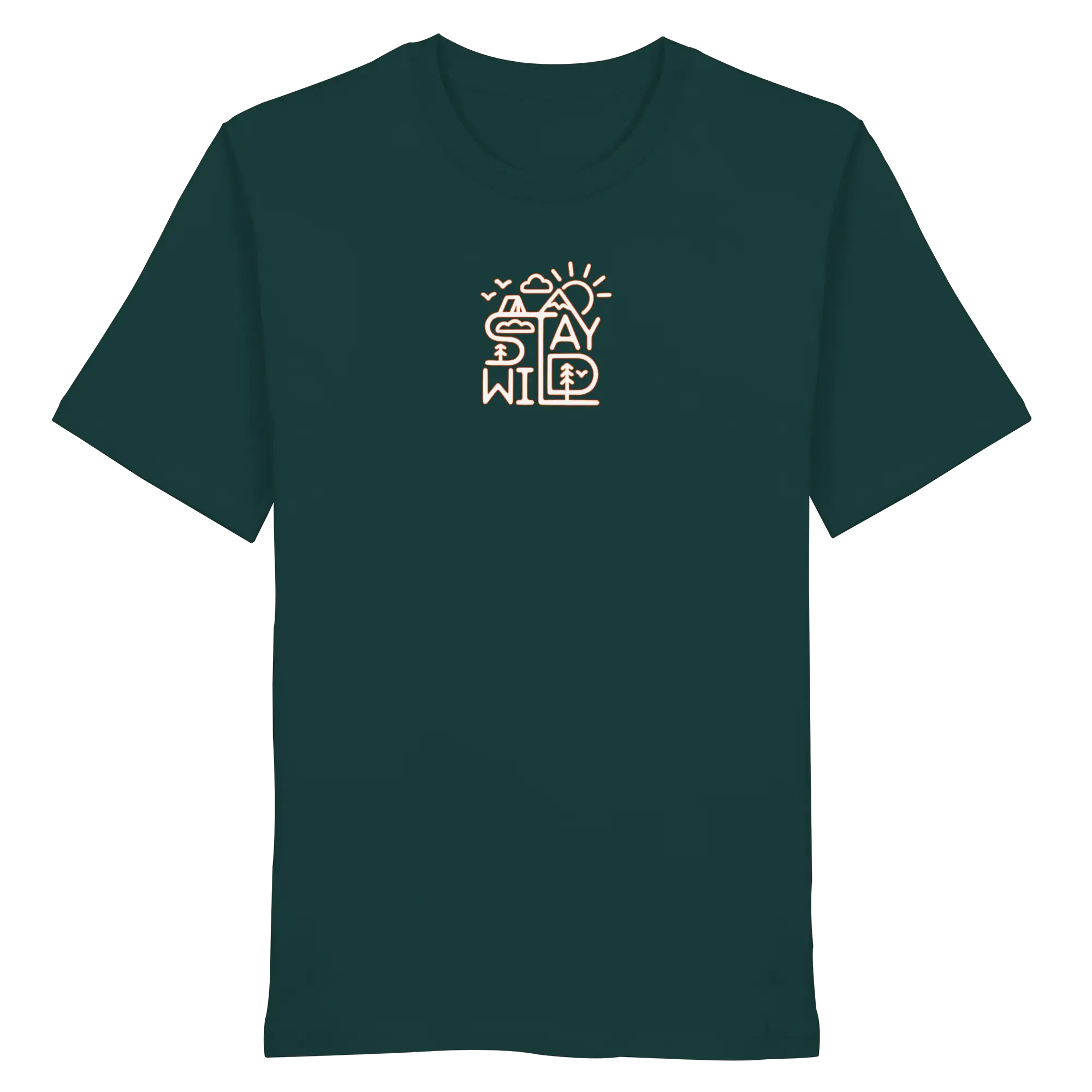 Stay Wild – Mountains, Forest & Sun - Organic Shirt