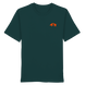 The Encounter — Boar & Hunter & Dog Silhouette Organic T-Shirt - Organic Shirt
