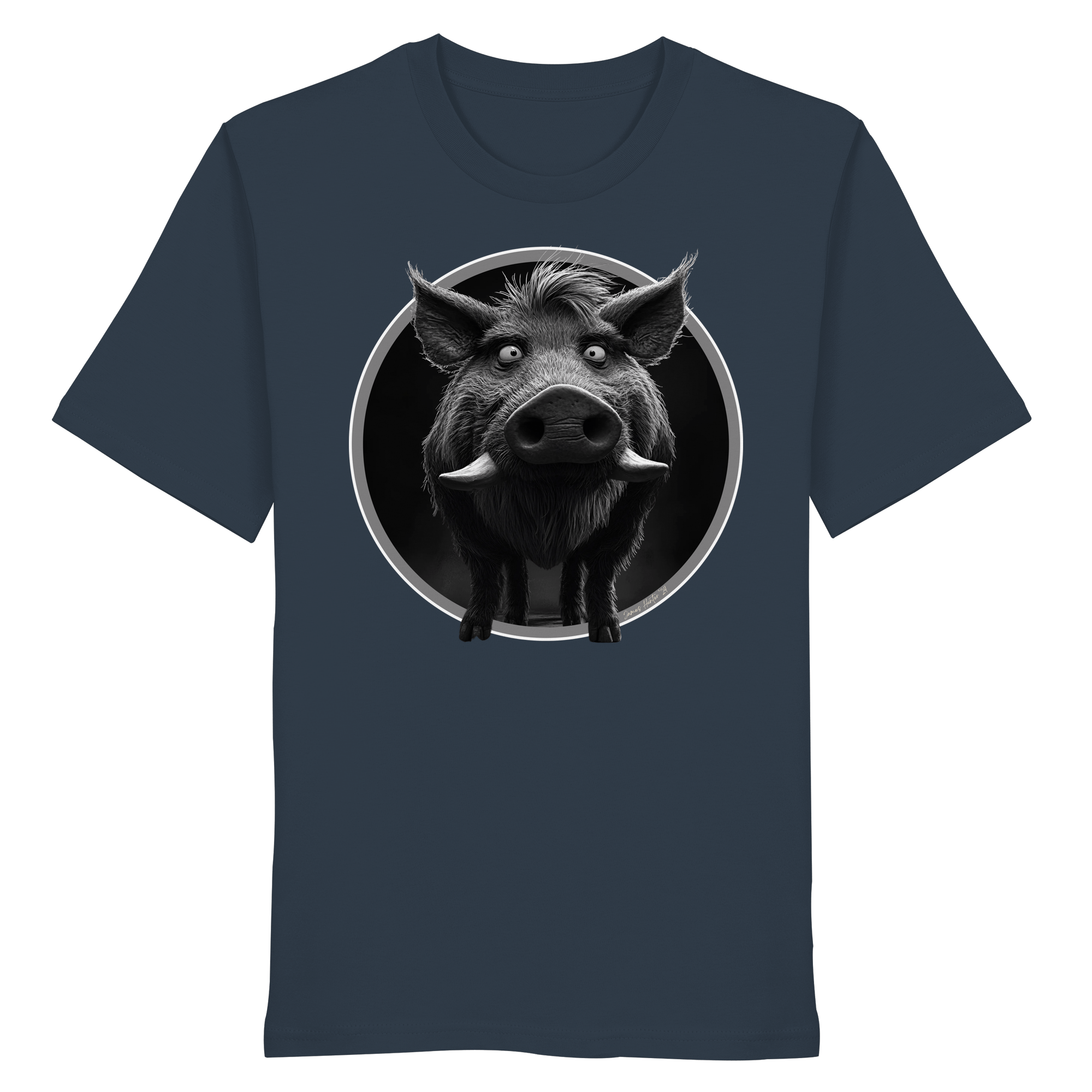 Caricature de sanglier - T-shirt bio