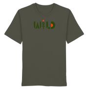 Wild Outdoor Apparel – Retro Pine & Rising Sun Print - Organic Shirt