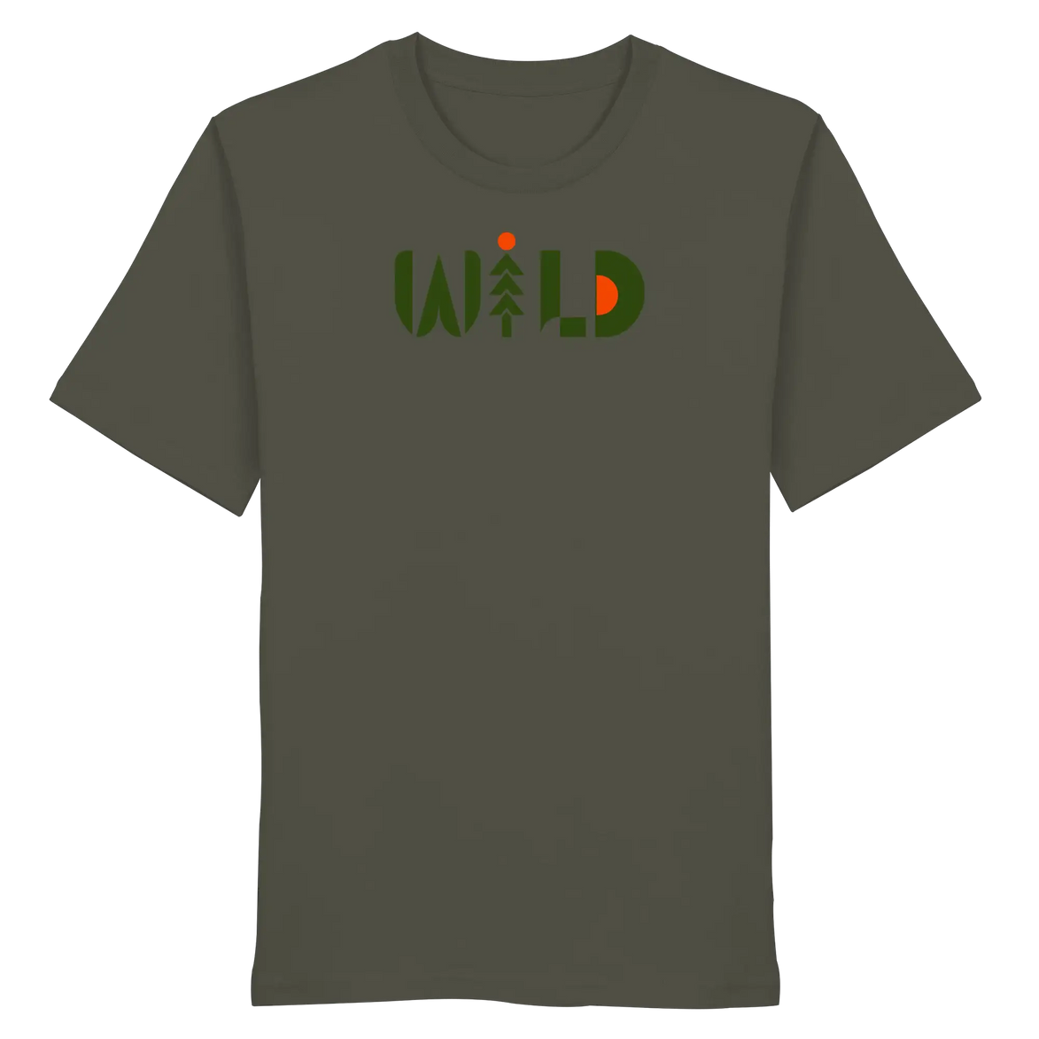 Wild Outdoor Apparel – Retro Pine & Rising Sun Print - Organic Shirt