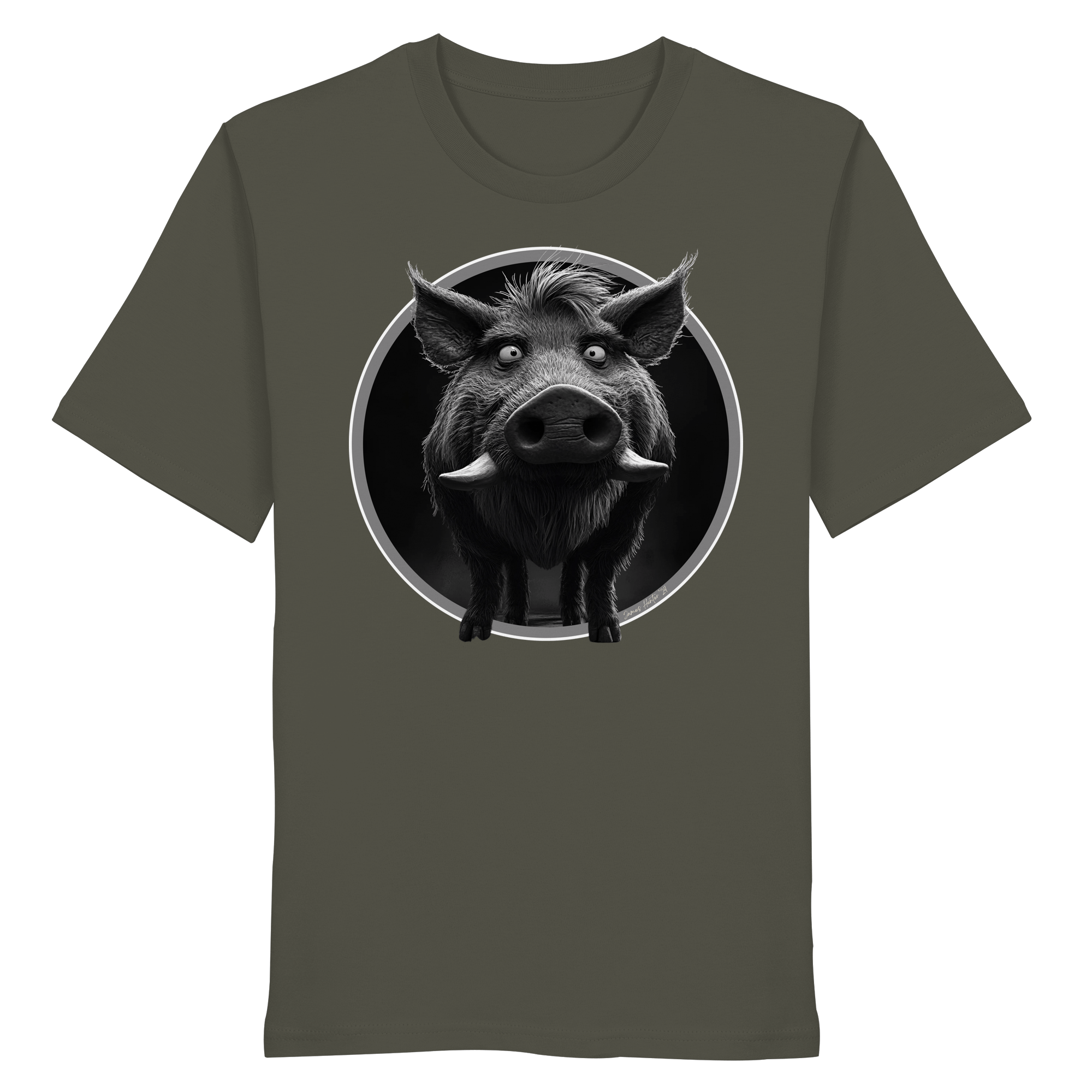 Caricature de sanglier - T-shirt bio
