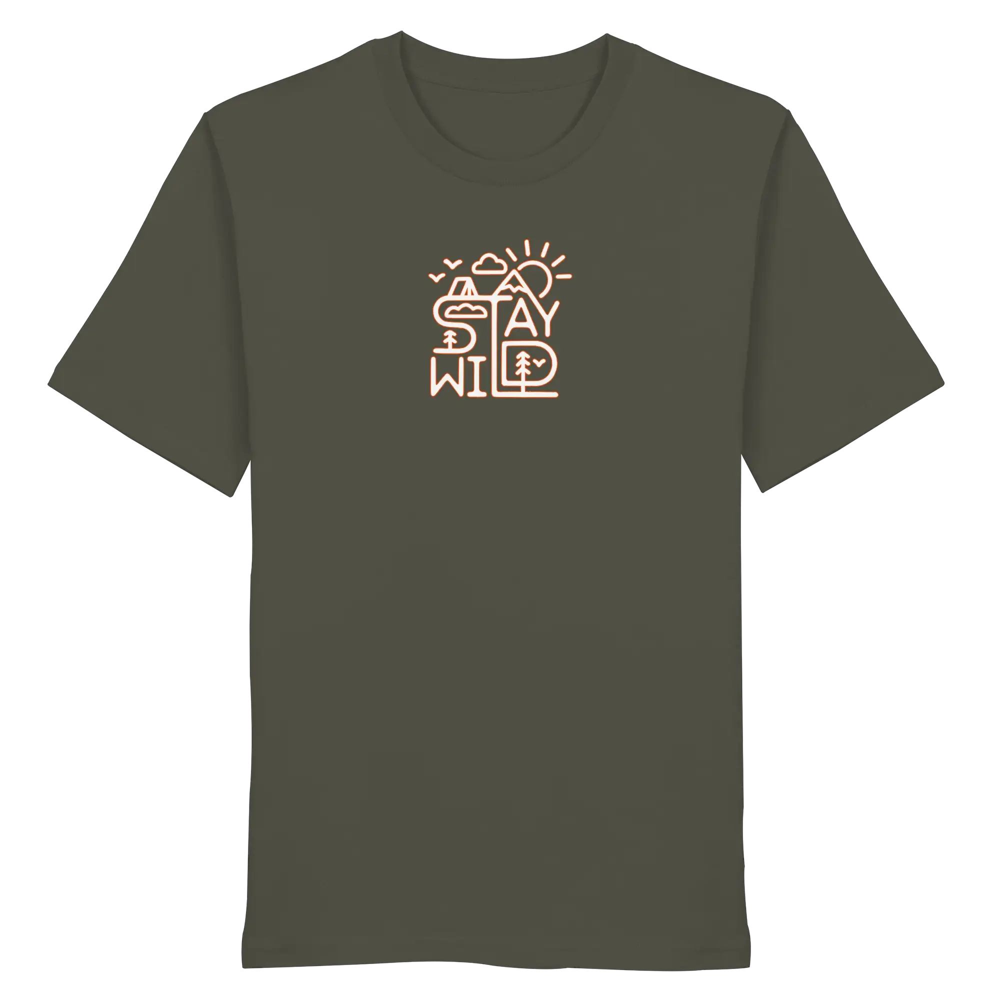 Stay Wild – Mountains, Forest & Sun - Organic Shirt