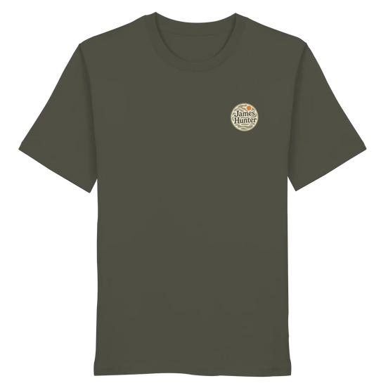 Kanucamping-Bekleidung – Stiller Morgen am See – Bio-Shirt