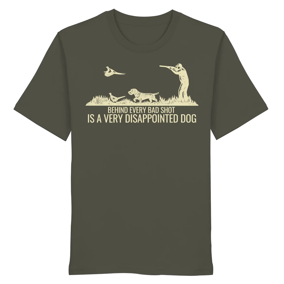 Wirehaired Dachshund – Behind Every Bad Shot Is A Very Disappointed Dog - Organic Shirt