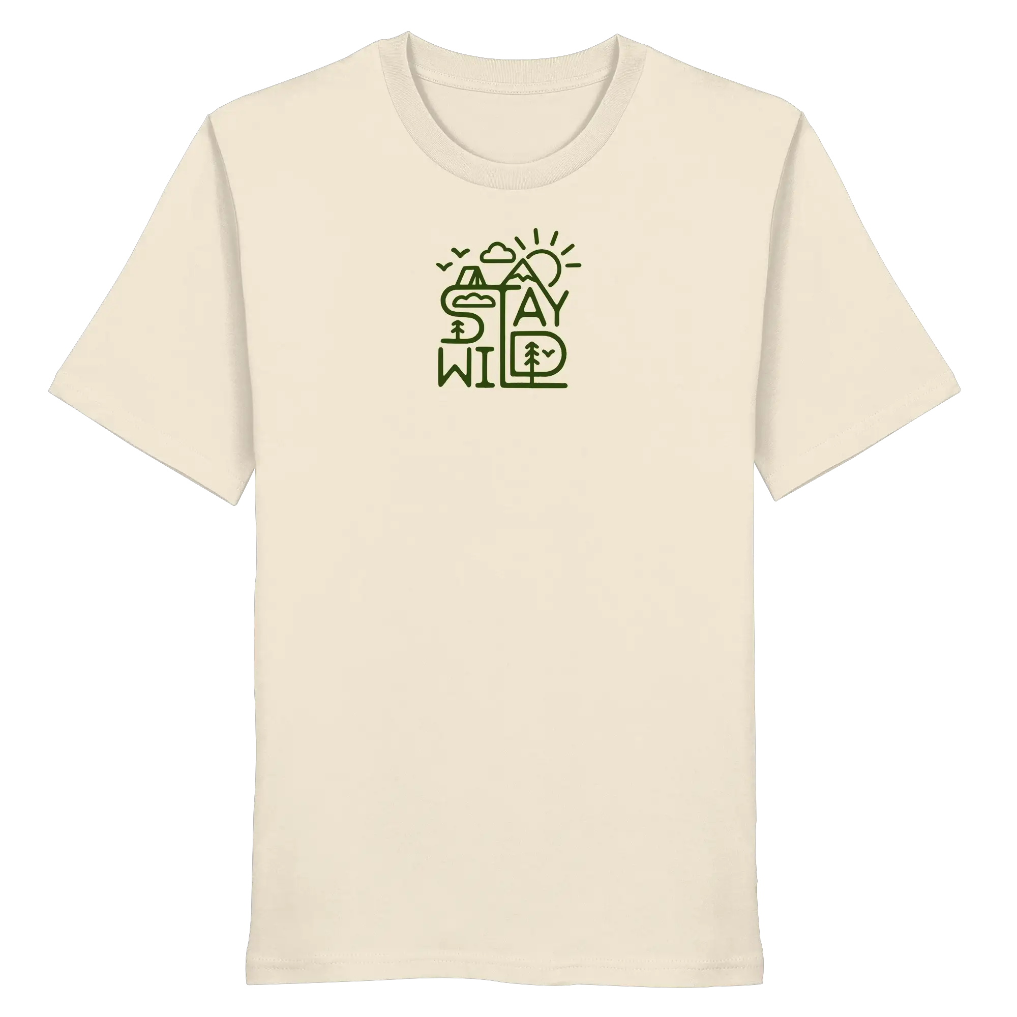 Stay Wild – Mountains, Forest & Sun - Organic Shirt