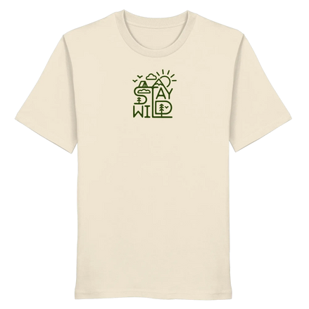 Bleib Wild – Berge, Wald & Sonne - Bio-Shirt