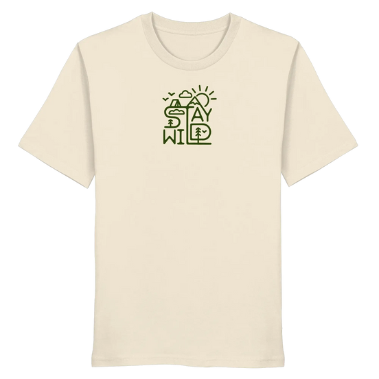 Stay Wild – Mountains, Forest & Sun - Organic Shirt