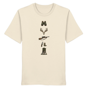 Deer Skull, Rifle & High Seat - Organic Shirt