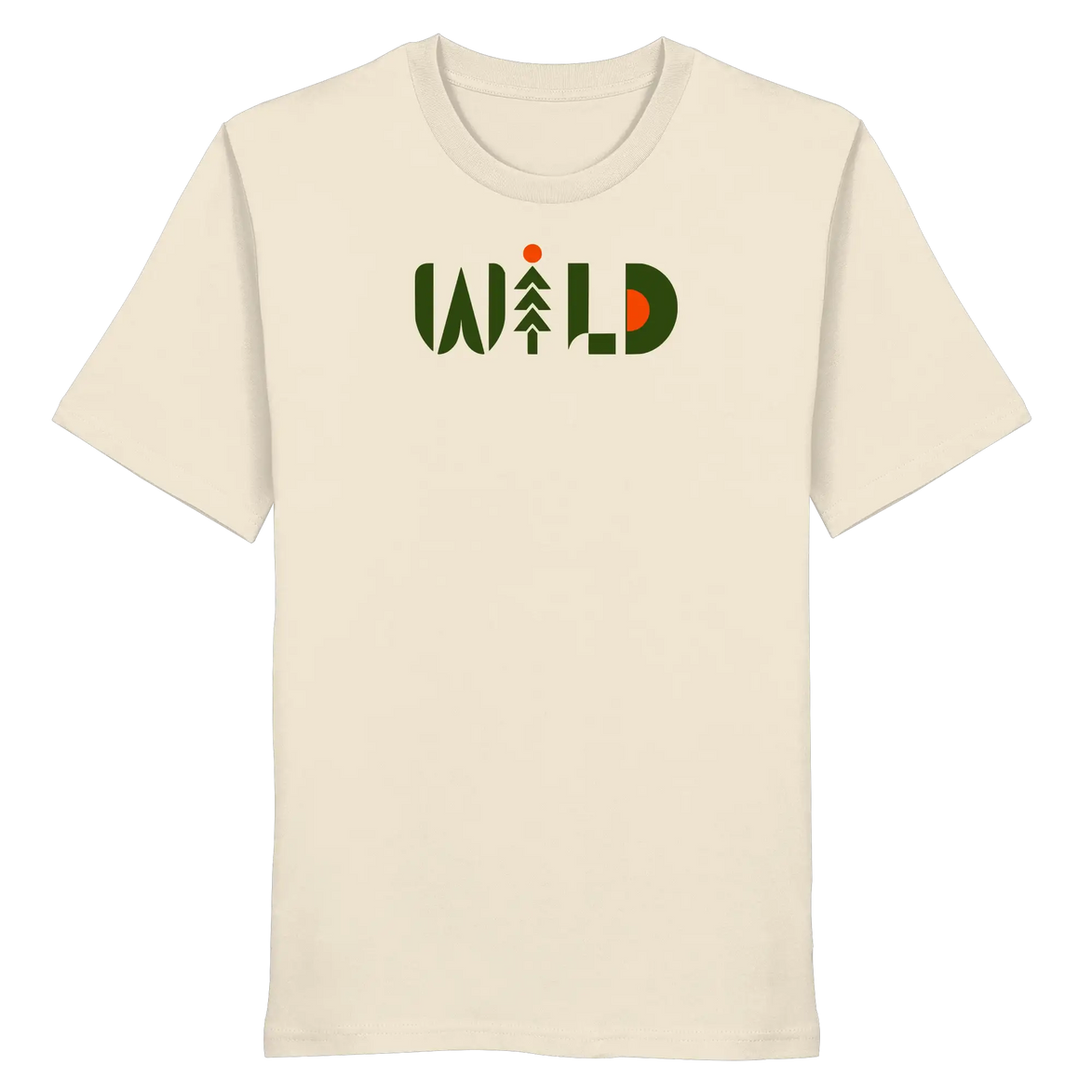 Wild Outdoor Apparel – Retro Pine & Rising Sun Print - Organic Shirt