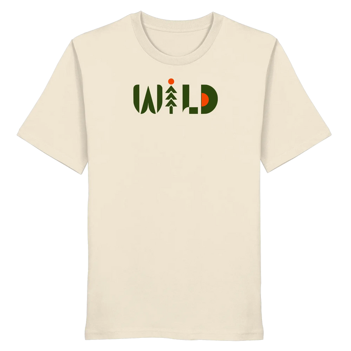 Wild Outdoor Apparel – Retro Pine & Rising Sun Print - Organic Shirt
