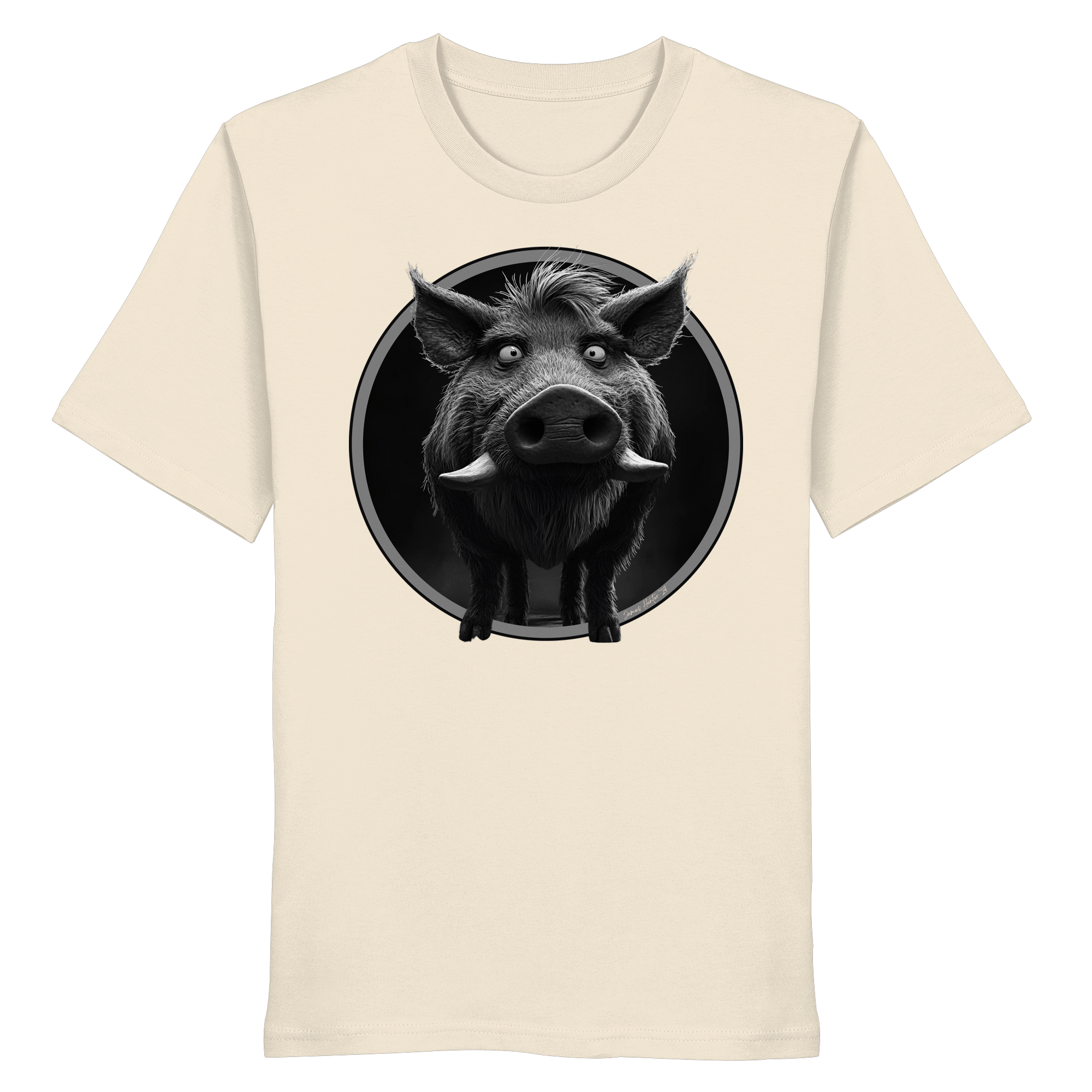 Caricature de sanglier - T-shirt bio
