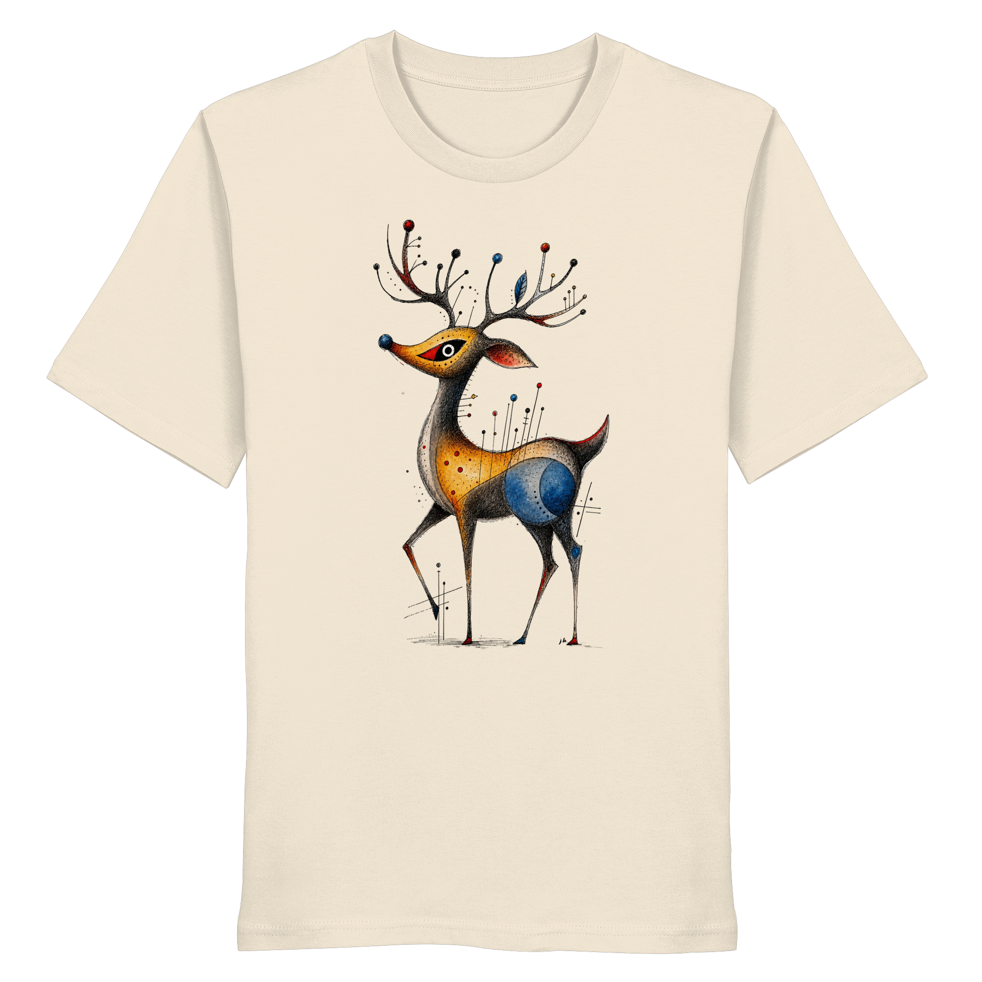Surreal Stag — Art Collection Organic T-Shirt No. 11