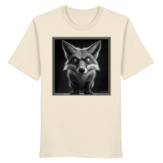 Grumpy Fox Caricature | James Hunter - Organic Shirt