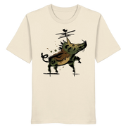 Organic T-shirt with artistic wild boar graphic, perfect for nature lovers and outdoor adventures.