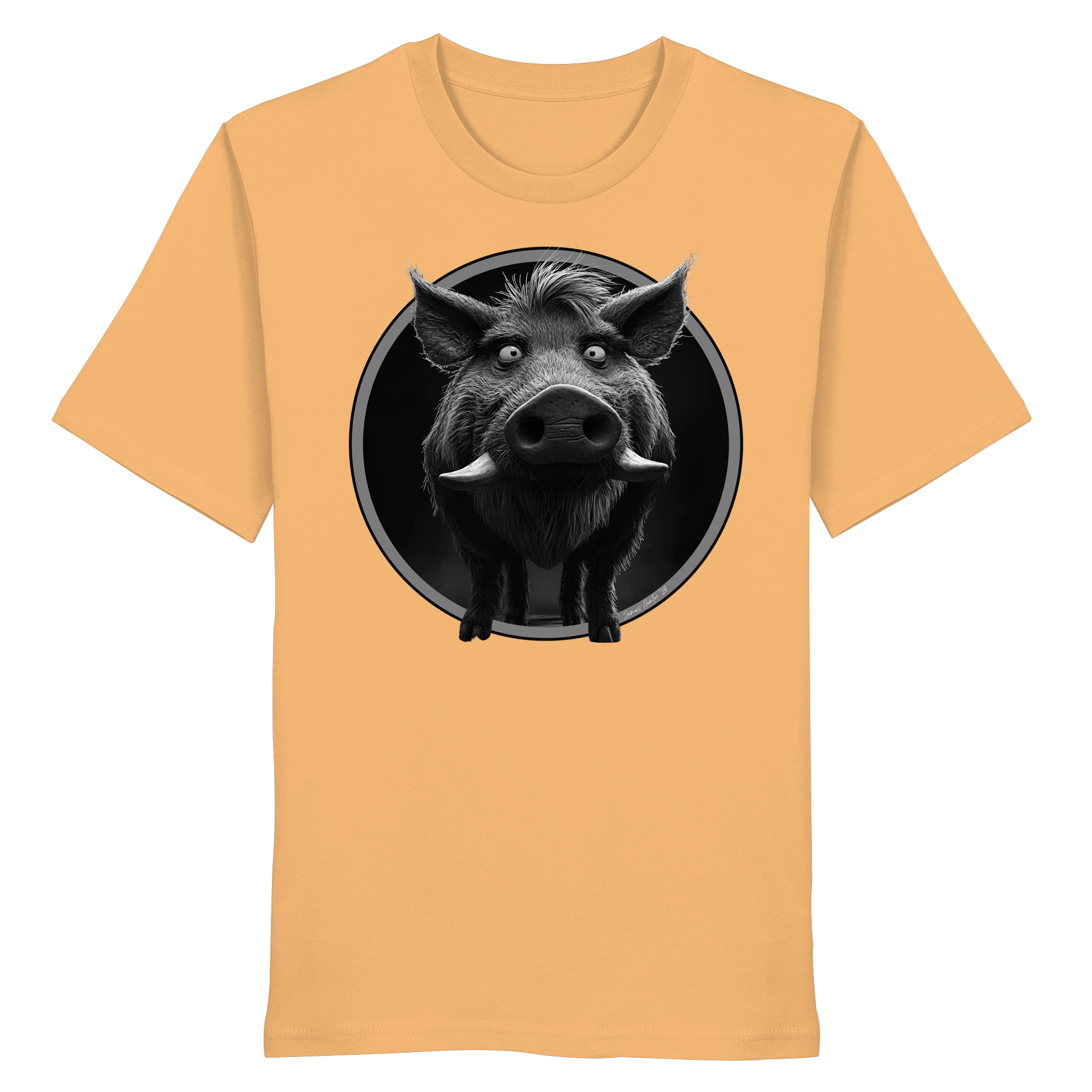 Caricature de sanglier - T-shirt bio
