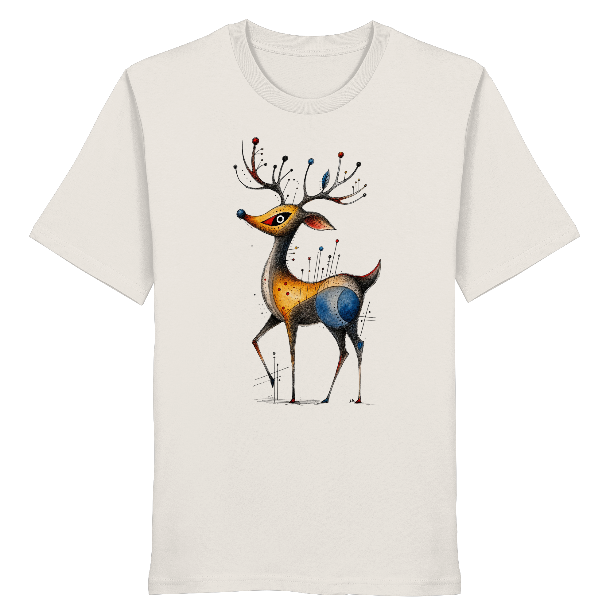 Surreal Stag — Art Collection Organic T-Shirt No. 11
