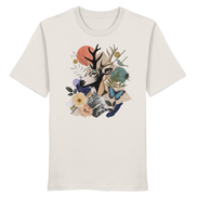 Stag Portrait Collage - Organic Shirt