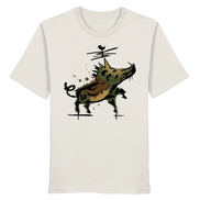 Eco-friendly T-shirt with artistic wild boar graphic, perfect for nature lovers and outdoor adventures.