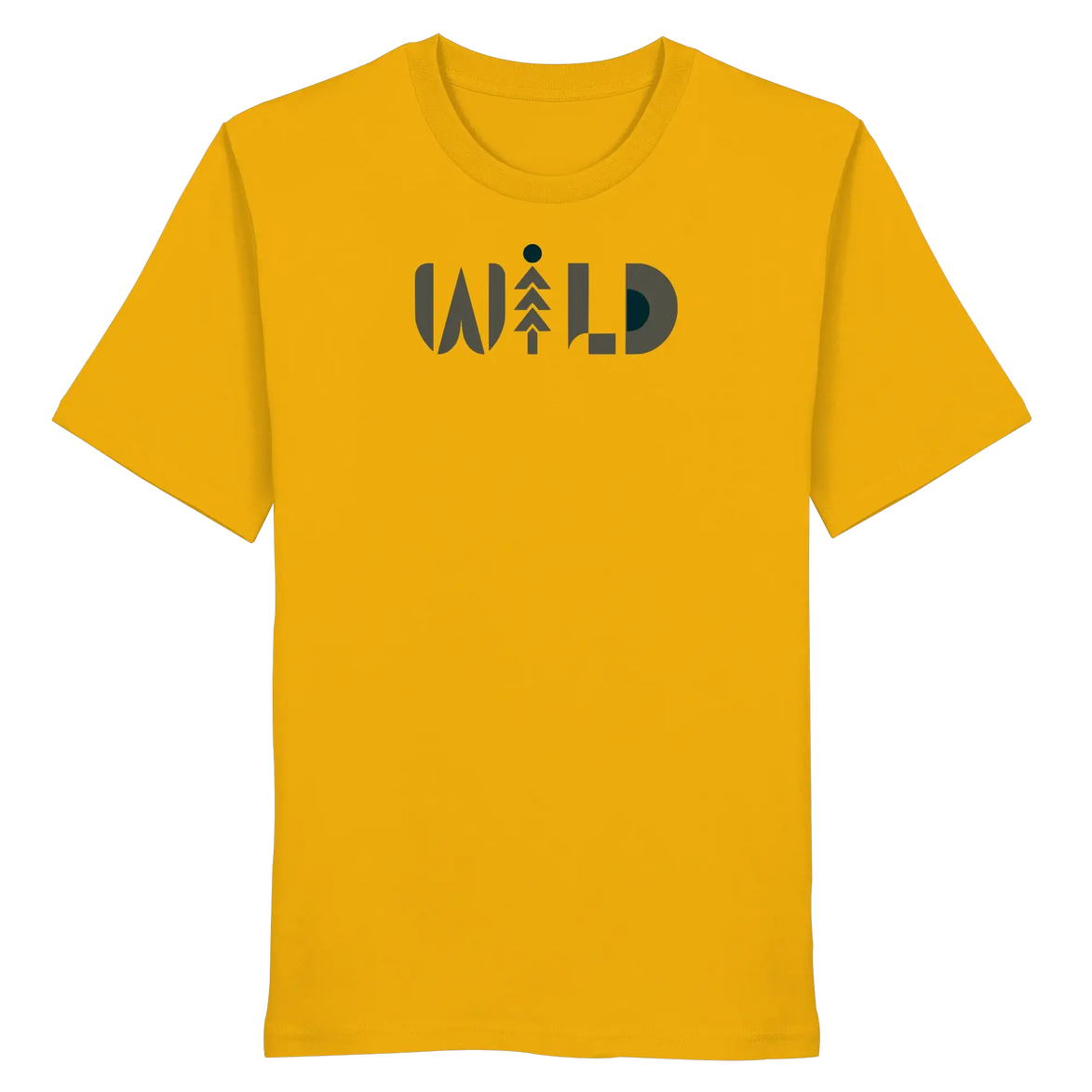 Wild Outdoor Apparel – Retro Pine & Rising Sun Print - Organic Shirt