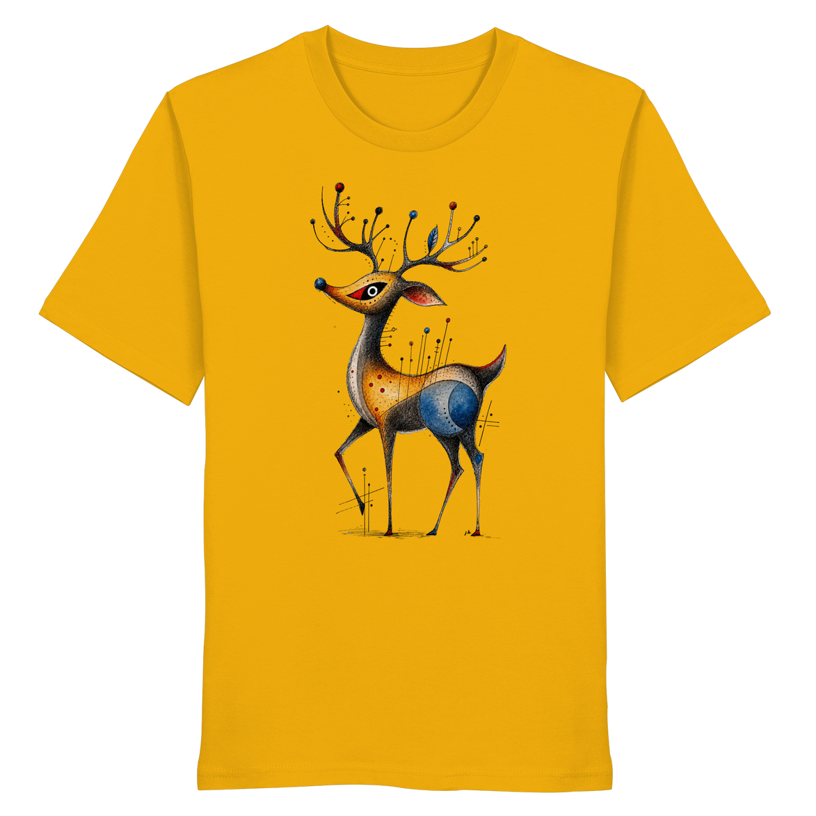 Surreal Stag — Art Collection Organic T-Shirt No. 11