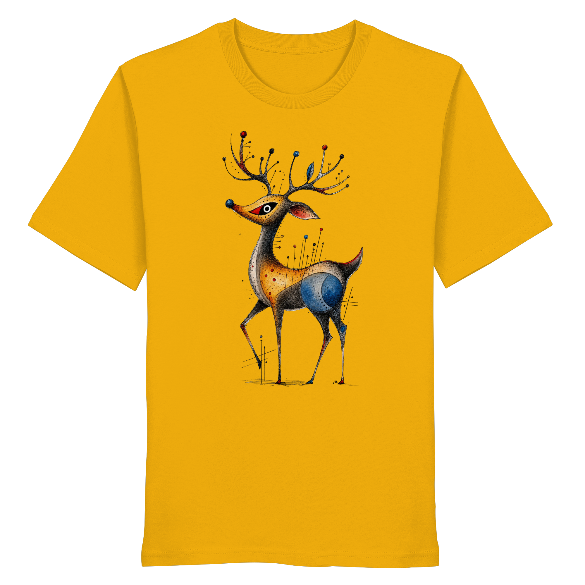 Surreal Stag — Art Collection Organic T-Shirt No. 11