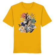 Stag Portrait Collage - Organic Shirt