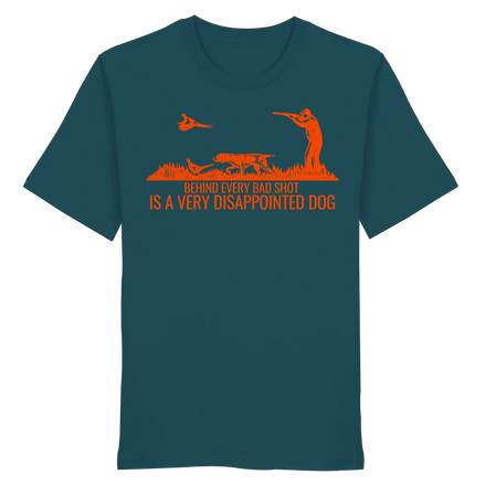 Deutsch Drahthaar – Hinter jedem Fehlschuss steht ein sehr enttäuschter Hund - Bio-Shirt