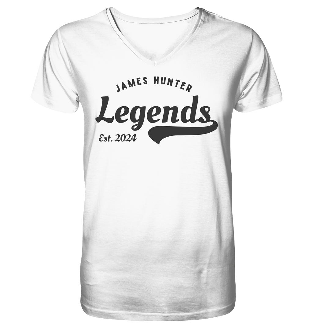 James Hunter Legends - V-Ausschnitt-Shirt