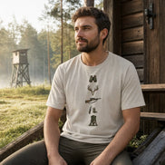 Deer Skull, Rifle & High Seat - Organic Shirt