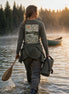 Kanufahren Camping-Bekleidung – Ruhiger Morgen auf dem See – Bio Langarmshirt