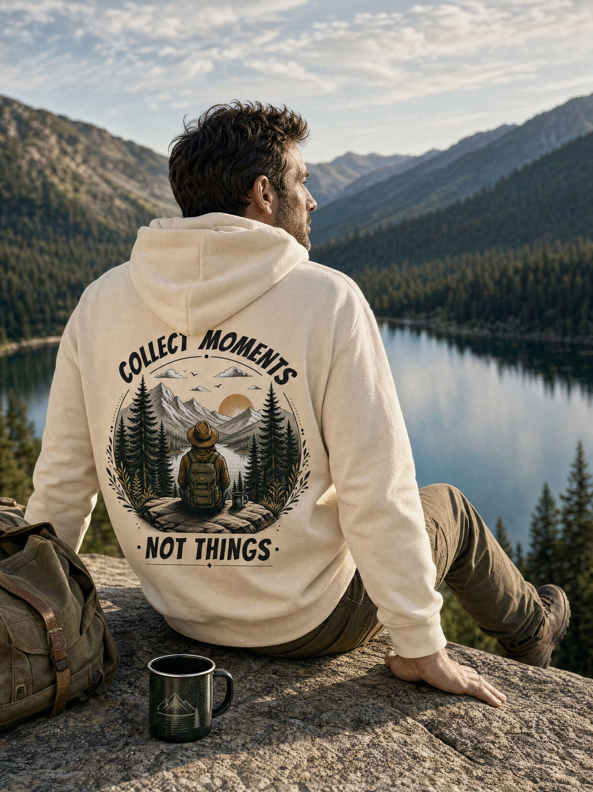 Collect Moments Not Things - Organic Hoodie