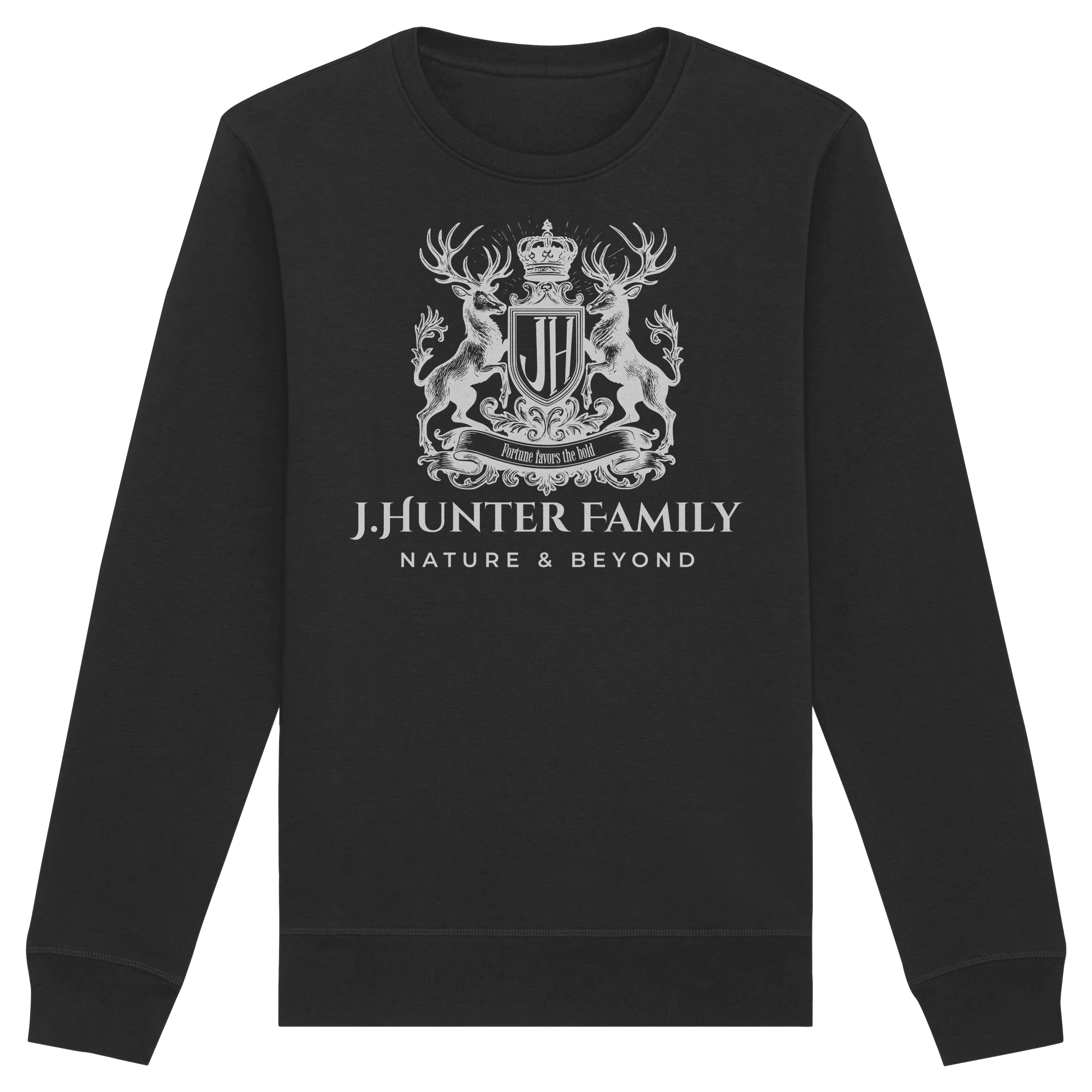 James Hunter Family - Black / White - Organic Basic Unisex Sweatshirt - James Hunter - Nature and Beyond