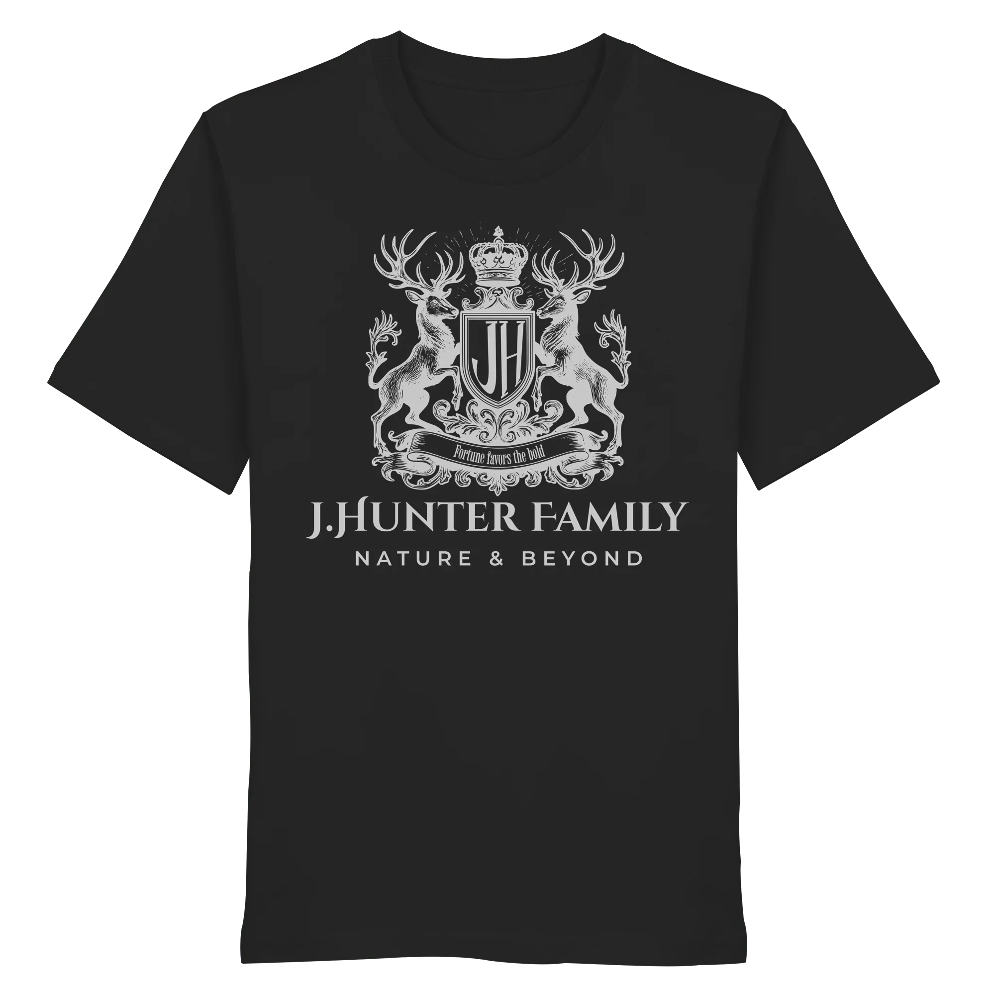 James Hunter Family - Black / White - Organic Shirt - James Hunter - Nature and Beyond