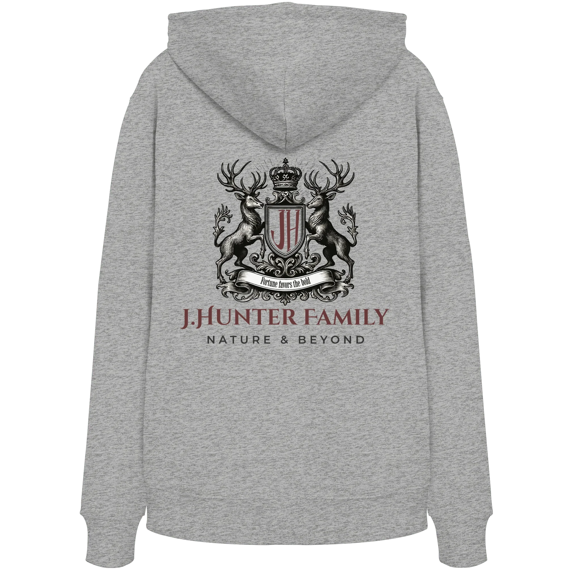 James Hunter Family - Grey/Black - Organic Hoodie - James Hunter - Nature and Beyond