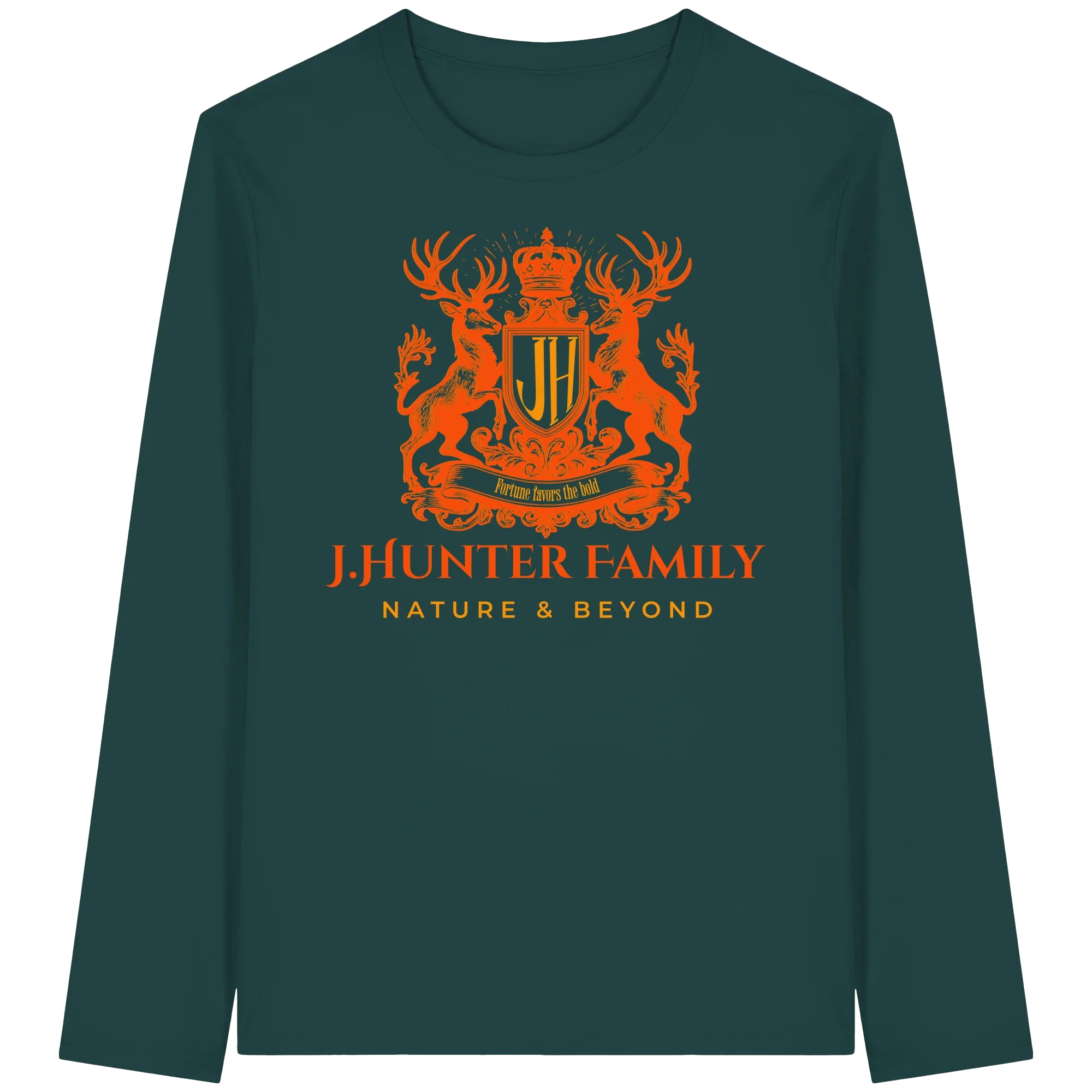 James Hunter Family Orange/Green - Organic Longsleeve T-Shirt - James Hunter - Nature and Beyond