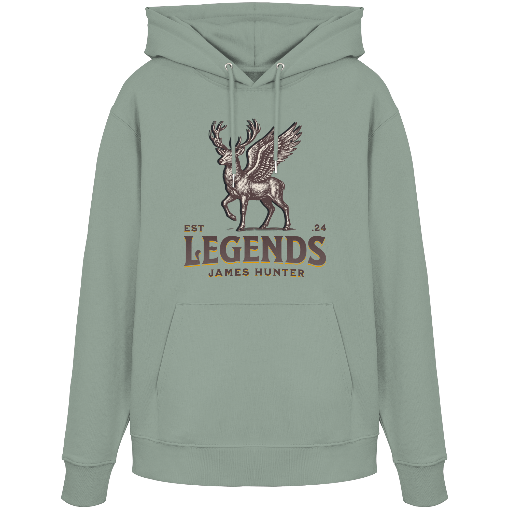 James Hunter - Nature and Beyond Hoodies Aloe / XS Deer Legends - Organic Hoodie