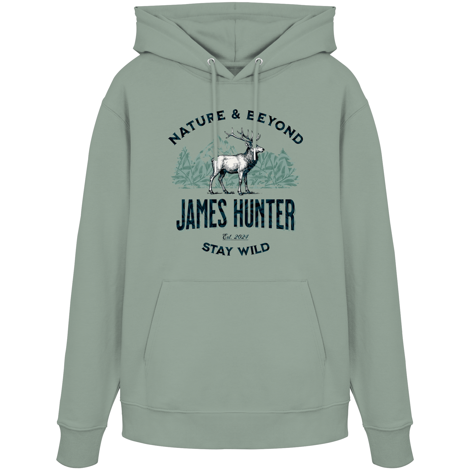 James Hunter - Nature and Beyond Hoodies Aloe / XS James Hunter - Nature & Beyond - Organic Hoodie