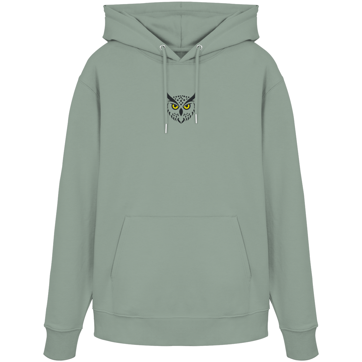 James Hunter - Nature and Beyond Hoodies Aloe / XS Owl Is Watching You (embroidery) - Organic Hoodie