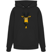 James Hunter - Nature and Beyond Hoodies Black / XS Deer Caricature - Organic Hoodie