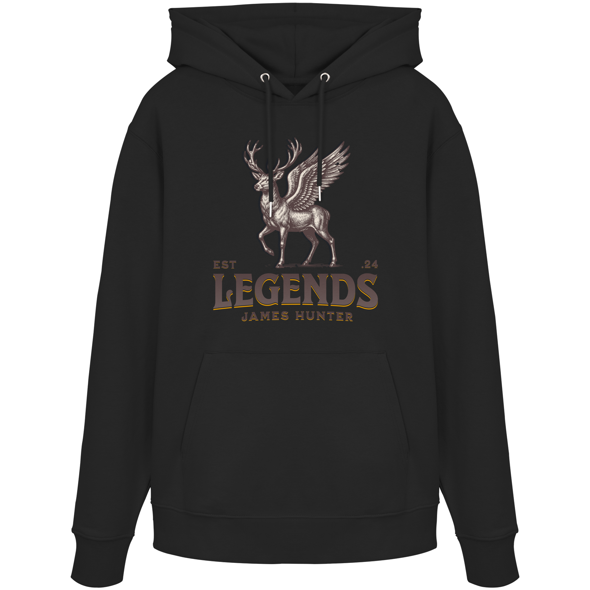 James Hunter - Nature and Beyond Hoodies Black / XS Deer Legends - Organic Hoodie