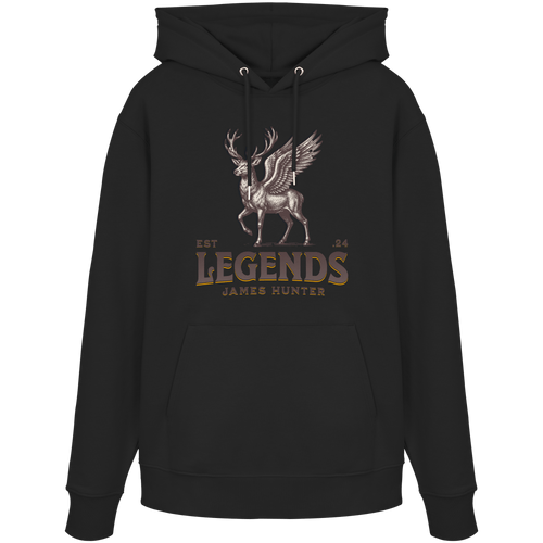 James Hunter - Nature and Beyond Hoodies Black / XS Deer Legends - Organic Hoodie