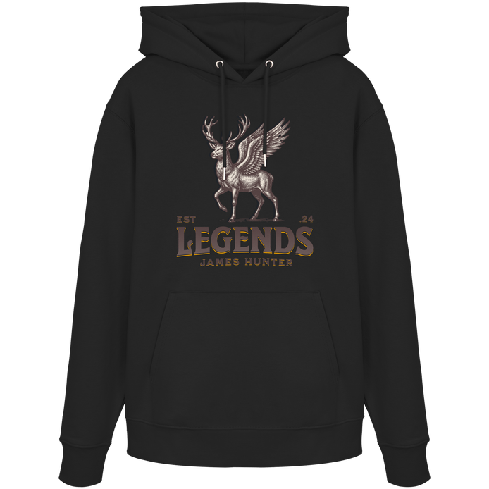 James Hunter - Nature and Beyond Hoodies Black / XS Deer Legends - Organic Hoodie